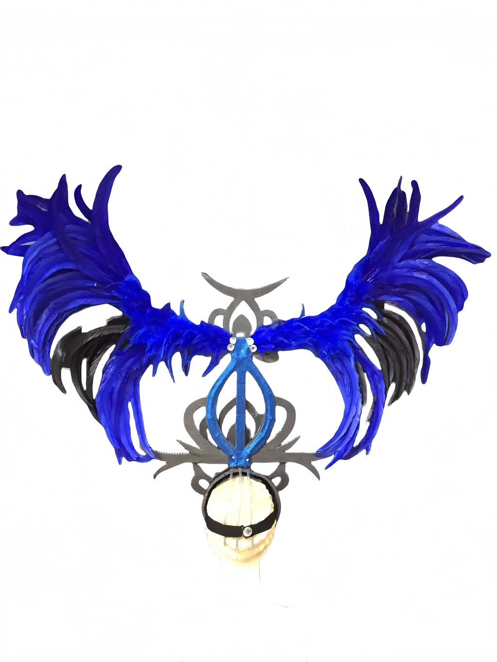 Feather headdress samba costume carnival halloween party bar performance hat makeup dance wings parade by Stardust Starlets