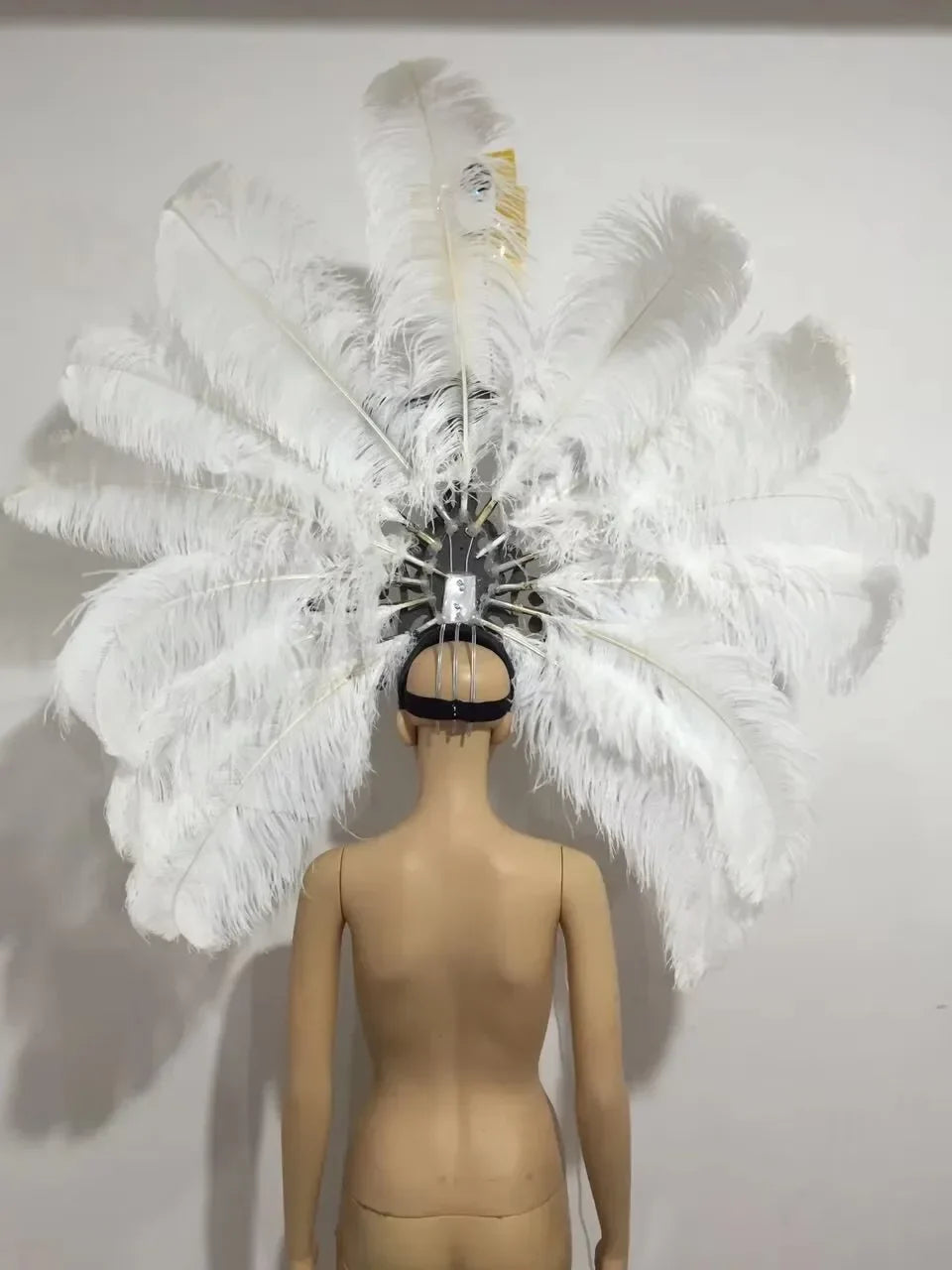 FASHIONABLE AND EXQUISITE HEADDRESS FEATHERS SAMBA DANCE CARNIVAL HALLOWEEN PARTY LATIN DANCE BAR PERFORMANCE HAT MASQUERADE by Stardust Starlets
