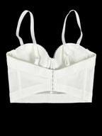 The Stardust Prism Siren – Embroidered Diamond Bustier Corset Crop Top by Stardust Starlets
