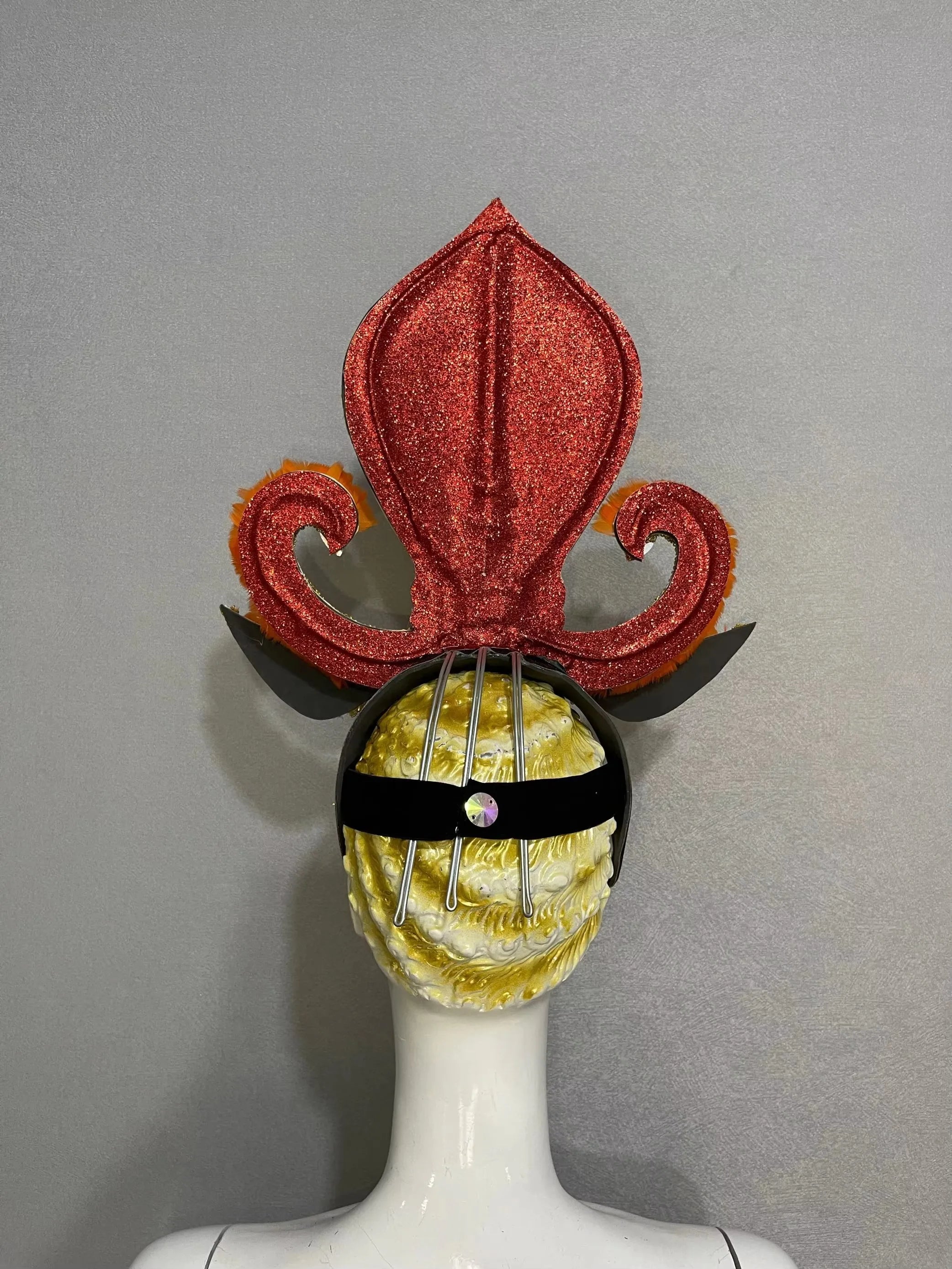 The Stardust Empress – Deluxe Feathered Samba & Carnival Crown by Stardust Starlets