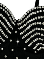 The Stardust Prism Siren – Embroidered Diamond Bustier Corset Crop Top by Stardust Starlets