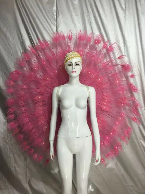 The Stardust Victoria Cabaret – Deluxe Angel Feather Wing & Headdress Stage Costume Set by Stardust Starlets
