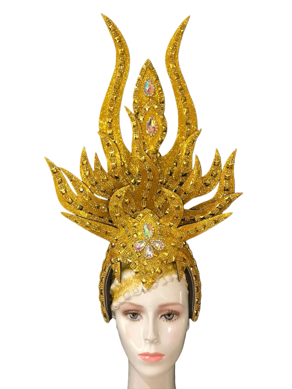 Brazil Rio Spanish Cuba Santiago Havana Venice Dionysia carnival Float Mask dress masque ball costume samba Golden Crown by Stardust Starlets