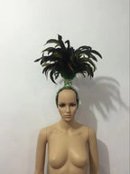 The Stardust Empress – Deluxe Feathered Samba & Carnival Crown by Stardust Starlets