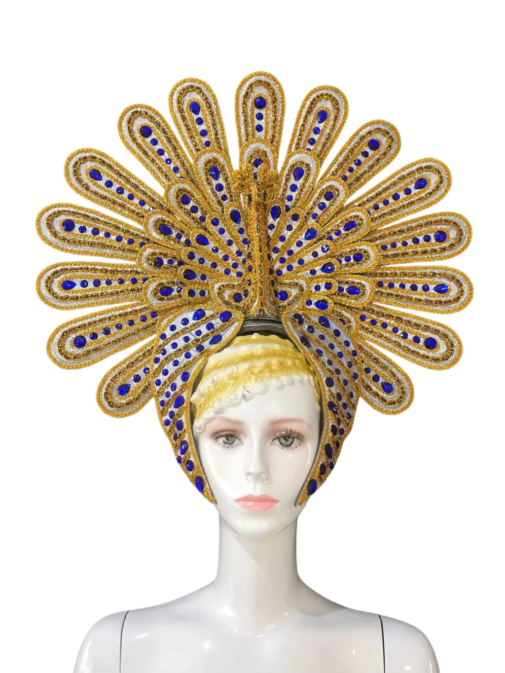 Brazil Rio Spanish Cuba Santiago Havana Venice Dionysia carnival Float Mask dress masque ball costume samba Golden Crown by Stardust Starlets