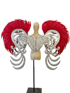 The Stardust Phoenix Wings – Deluxe Feathered Samba Backpiece & Stage Wings by Stardust Starlets