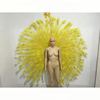 The Stardust Victoria Cabaret – Deluxe Angel Feather Wing & Headdress Stage Costume Set by Stardust Starlets