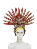 Brazil Rio Spanish Cuba Santiago Havana Venice Dionysia carnival Float Mask dress masque ball costume samba Golden Crown by Stardust Starlets