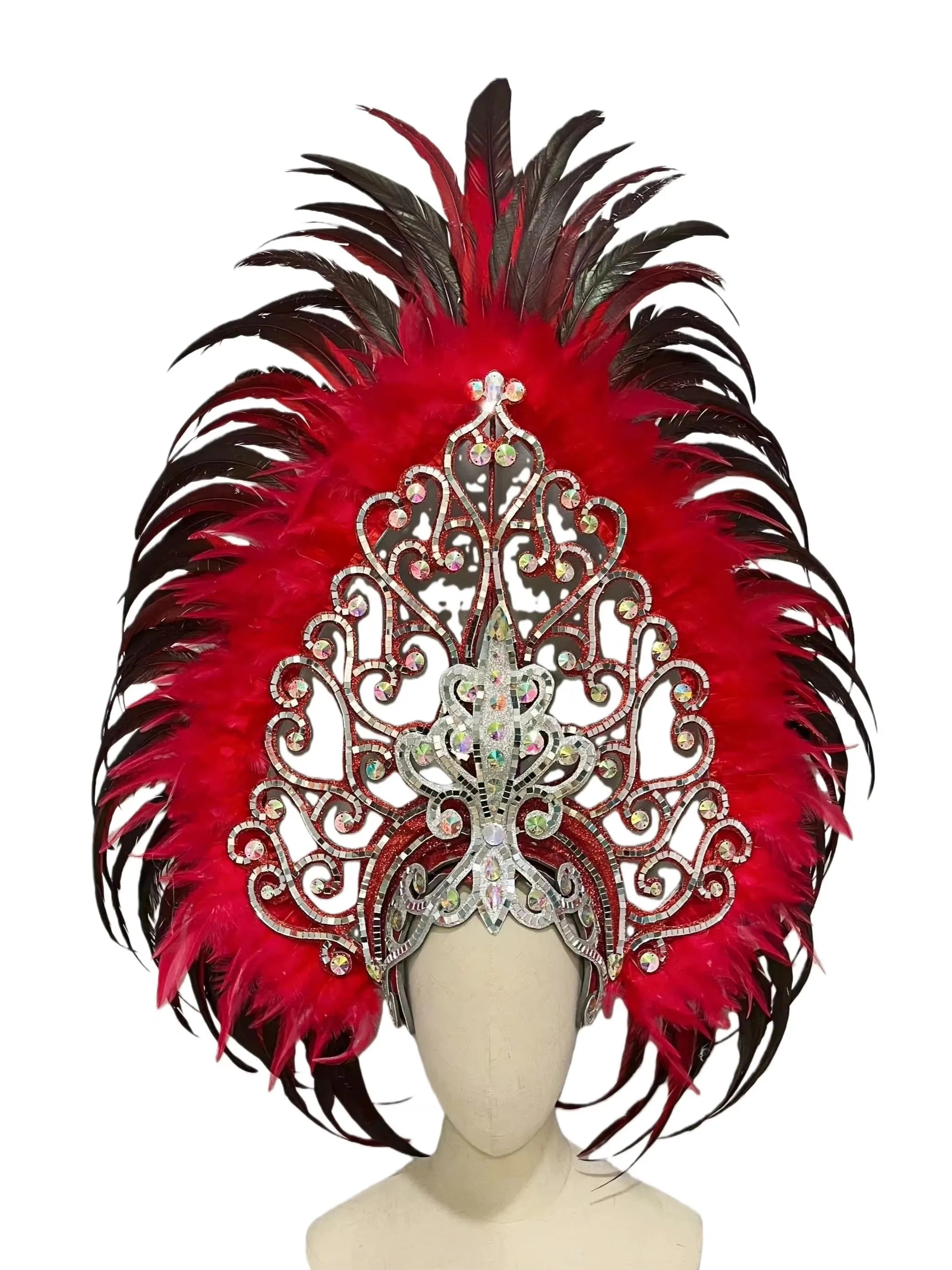 The Stardust Dionysia Masquerade Crown – Carnival & Ball Samba Headdress by Stardust Starlets
