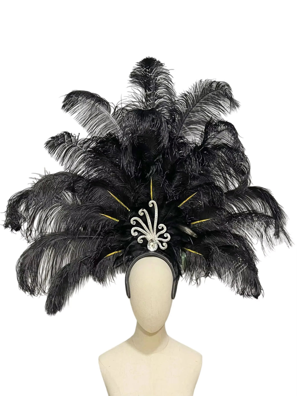 The Stardust Dionysia Masquerade Crown – Carnival & Ball Samba Headdress by Stardust Starlets