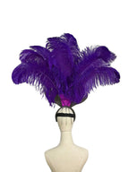 The Stardust Sovereign – Majestic Feathered Samba Carnival Headdress by Stardust Starlets