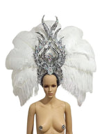 FASHIONABLE AND EXQUISITE HEADDRESS FEATHERS SAMBA DANCE CARNIVAL HALLOWEEN PARTY LATIN DANCE BAR PERFORMANCE HAT MASQUERADE by Stardust Starlets
