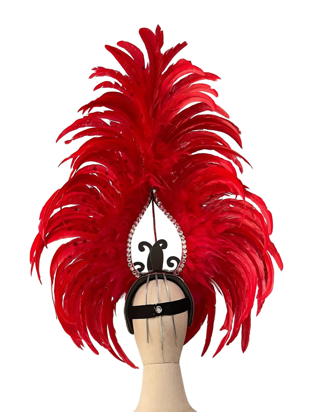 The Stardust Sovereign – Majestic Feathered Samba Carnival Headdress by Stardust Starlets
