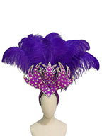 The Stardust Sovereign – Majestic Feathered Samba Carnival Headdress by Stardust Starlets
