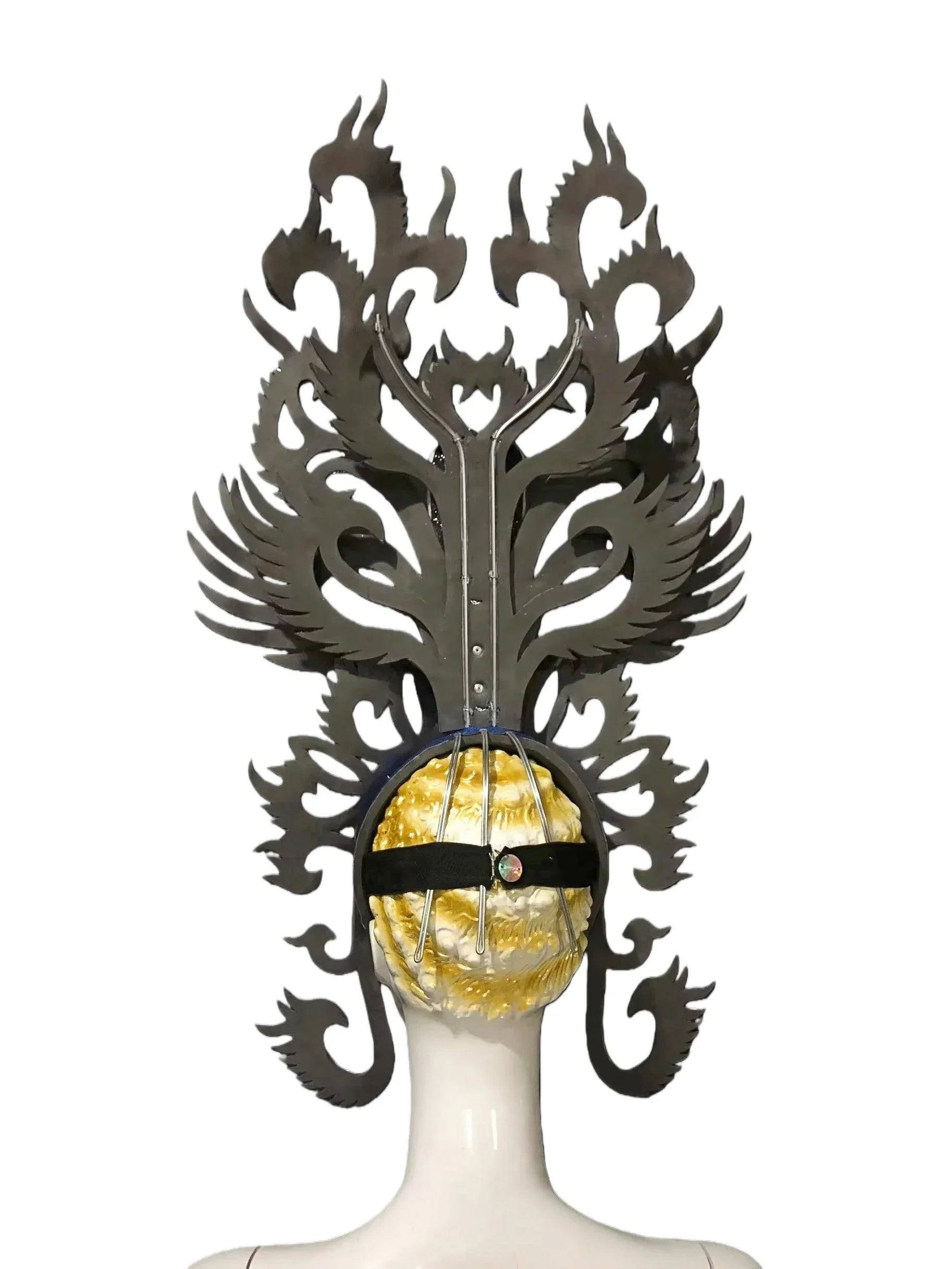 Brazil Rio Spanish Cuba Santiago Havana Venice Dionysia carnival Float Mask dress masque ball costume samba Golden Crown by Stardust Starlets