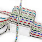 The Stardust Triple Crown – 3-Row Glass Crystal Rhinestone Cup Chain Trim by Stardust Starlets