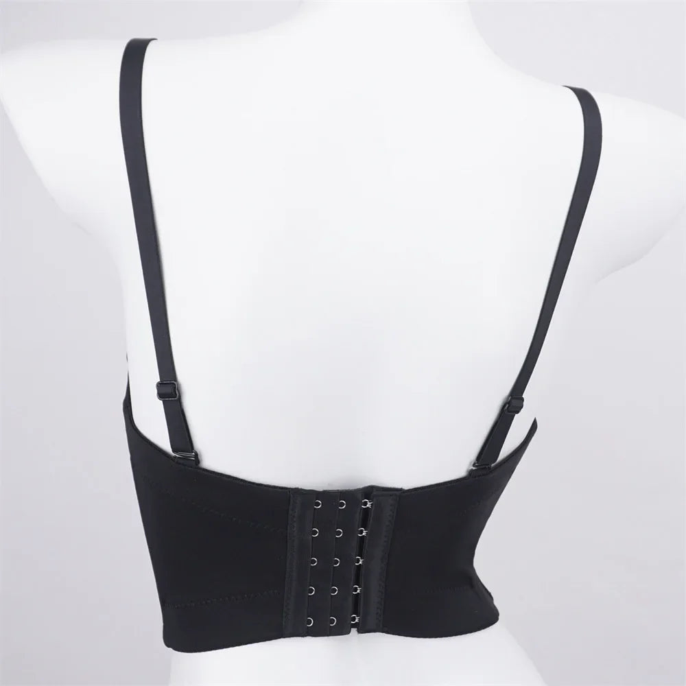 The Stardust Prism Siren – Glitter Crystal Bustier Corset Crop Top by Stardust Starlets