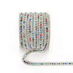 The Stardust Triple Crown – 3-Row Glass Crystal Rhinestone Cup Chain Trim by Stardust Starlets