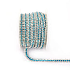 The Stardust Triple Crown – 3-Row Glass Crystal Rhinestone Cup Chain Trim by Stardust Starlets