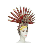 Brazil Rio Spanish Cuba Santiago Havana Venice Dionysia carnival Float Mask dress masque ball costume samba Golden Crown by Stardust Starlets