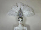 The Stardust Dionysia – Carnival & Samba Feathered Masque Ball Crown by Stardust Starlets