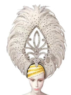 The Stardust Wings of Radiance – Deluxe Feathered Samba & Carnival Crown by Stardust Starlets