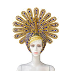 Brazil Rio Spanish Cuba Santiago Havana Venice Dionysia carnival Float Mask dress masque ball costume samba Golden Crown by Stardust Starlets