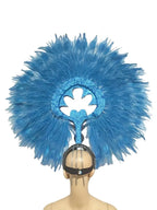 The Stardust Sovereign – Majestic Feathered Samba Carnival Headdress by Stardust Starlets