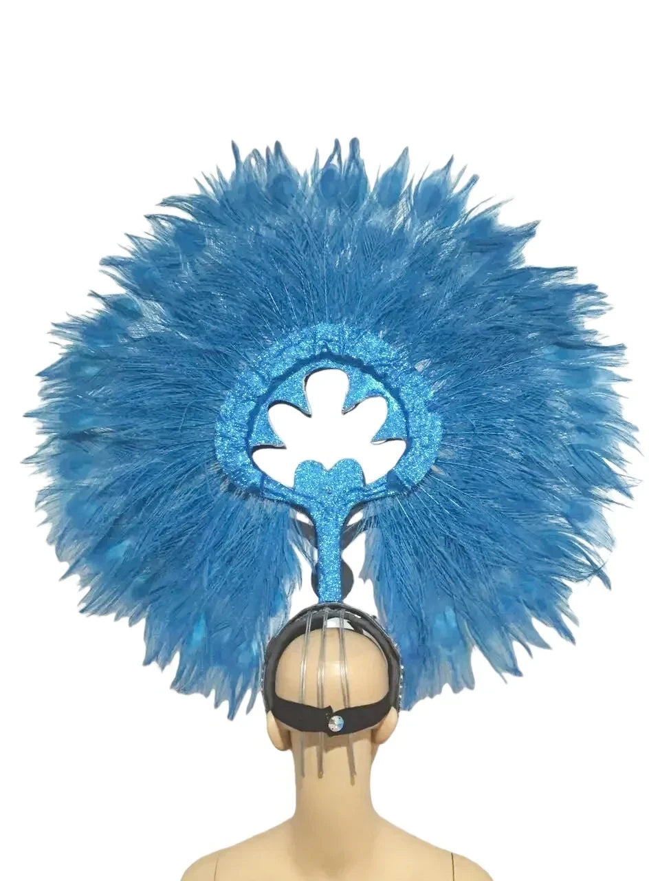 The Stardust Sovereign – Majestic Feathered Samba Carnival Headdress by Stardust Starlets