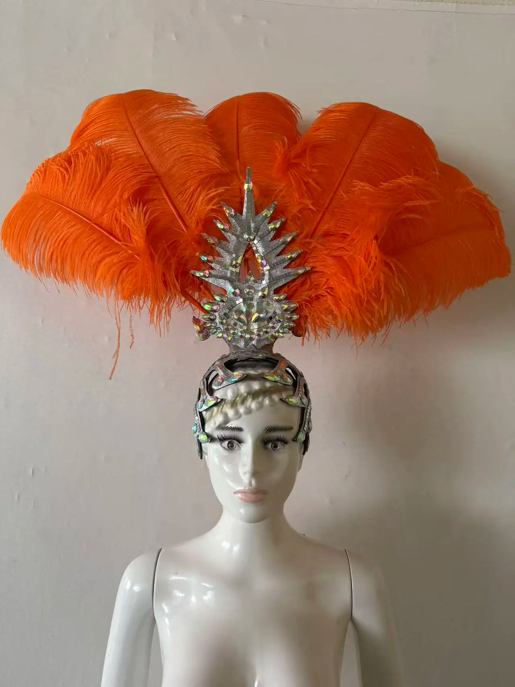 The Stardust Dionysia – Carnival & Samba Feathered Masque Ball Crown by Stardust Starlets