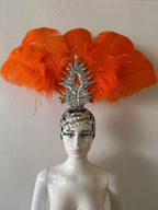 The Stardust Dionysia – Carnival & Samba Feathered Masque Ball Crown by Stardust Starlets