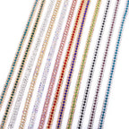The Stardust Triple Crown – 3-Row Glass Crystal Rhinestone Cup Chain Trim by Stardust Starlets