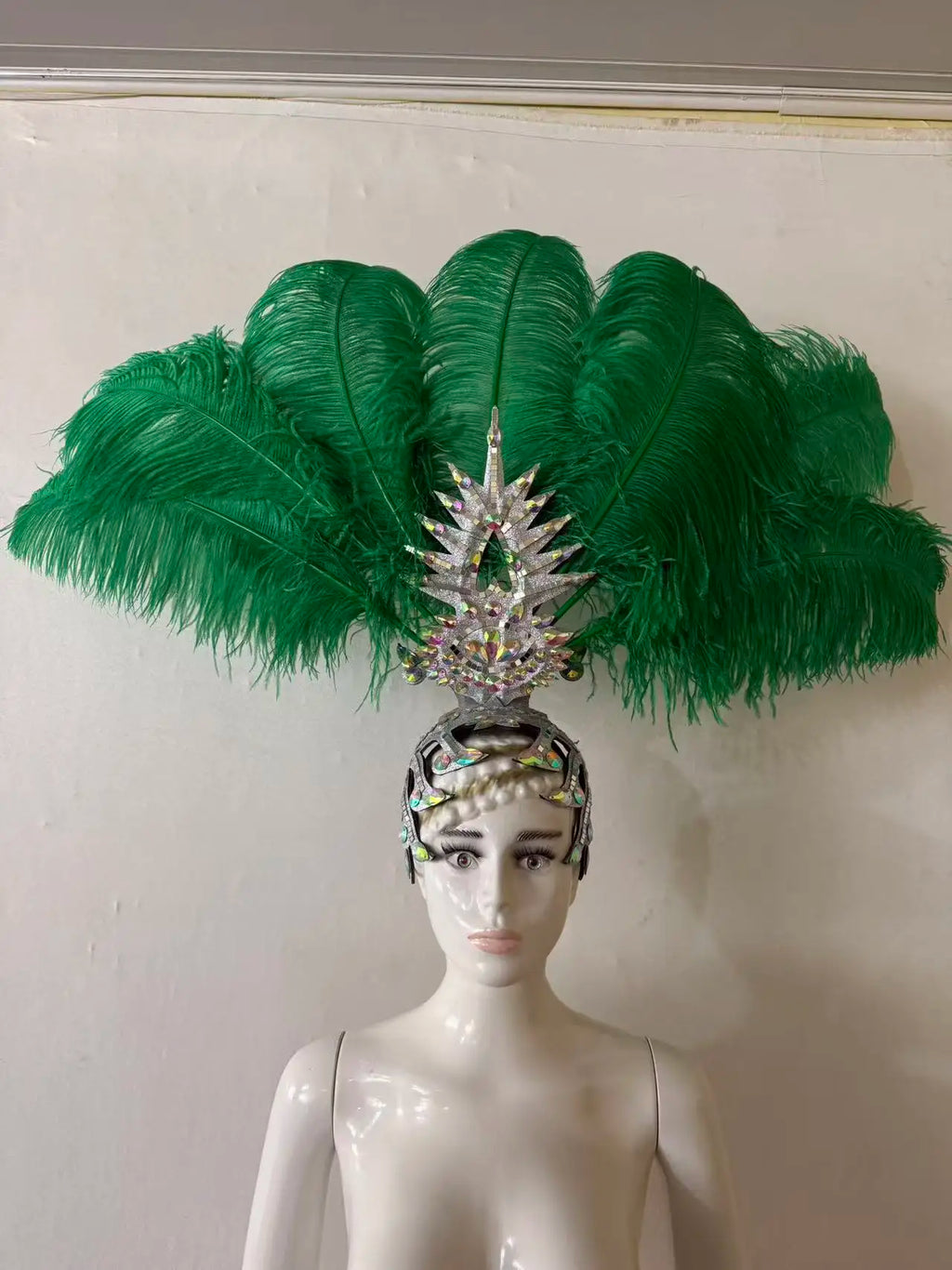 The Stardust Dionysia – Carnival & Samba Feathered Masque Ball Crown by Stardust Starlets