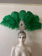 The Stardust Dionysia – Carnival & Samba Feathered Masque Ball Crown by Stardust Starlets