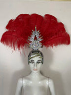 The Stardust Dionysia – Carnival & Samba Feathered Masque Ball Crown by Stardust Starlets