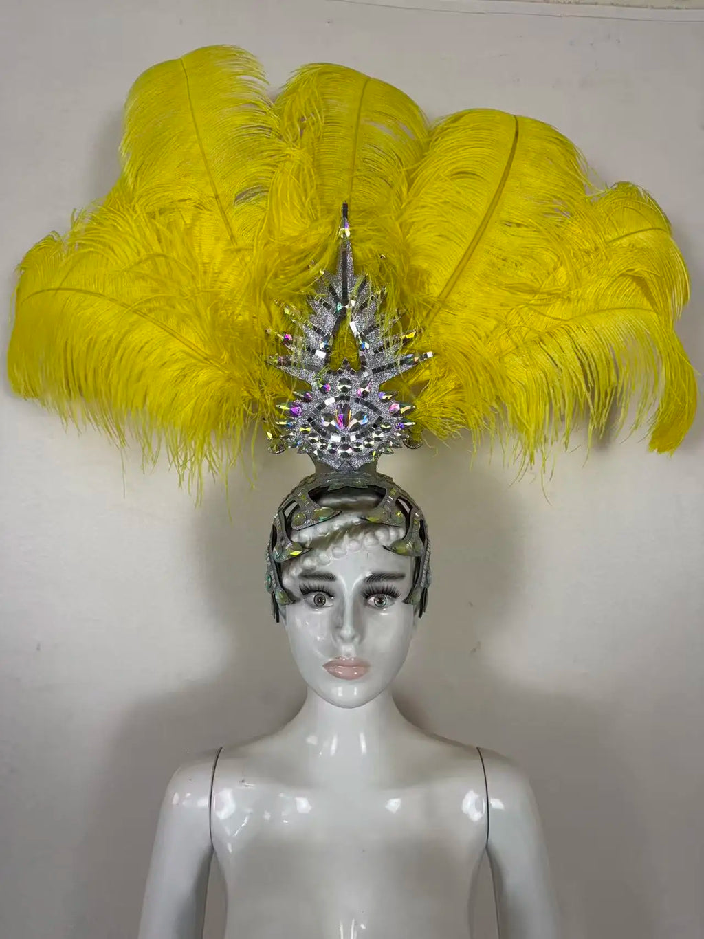 The Stardust Dionysia – Carnival & Samba Feathered Masque Ball Crown by Stardust Starlets