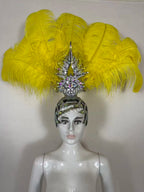 The Stardust Dionysia – Carnival & Samba Feathered Masque Ball Crown by Stardust Starlets