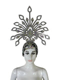The Stardust Dionysia – Silver Starburst Carnival & Masque Ball Crown by Stardust Starlets