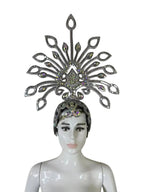 The Stardust Dionysia – Silver Starburst Carnival & Masque Ball Crown by Stardust Starlets