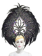 The Stardust Wings of Radiance – Deluxe Feathered Samba & Carnival Crown by Stardust Starlets
