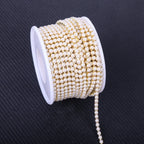 The Stardust Pearl Stream – Premium Glass Rhinestone & ABS Pearl Cup Chain Trim by Stardust Starlets