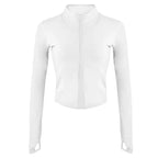 Women's Long Sleeved Fitness Jacket by Femme Fit Activewear