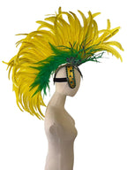 The Stardust Samba Radiance – Elegant Feathered Stage & Carnival Headdress by Stardust Starlets