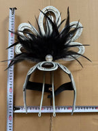The Stardust Empress – Deluxe Feathered Samba & Carnival Crown by Stardust Starlets