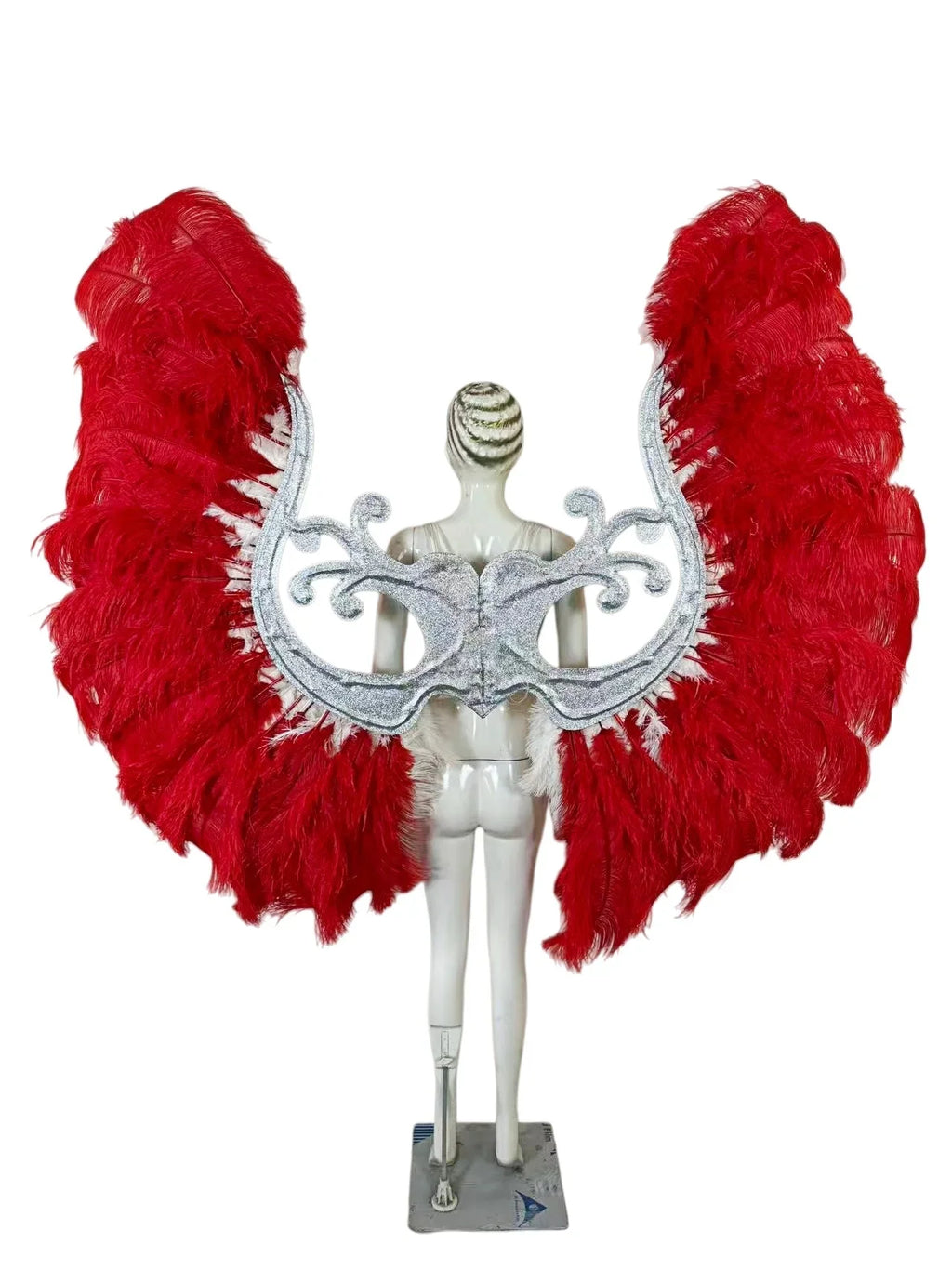 The Stardust Phoenix Wings – Deluxe Feathered Samba Backpiece & Stage Wings by Stardust Starlets