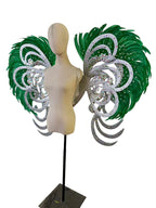 The Stardust Phoenix Wings – Deluxe Feathered Samba Backpiece & Stage Wings by Stardust Starlets