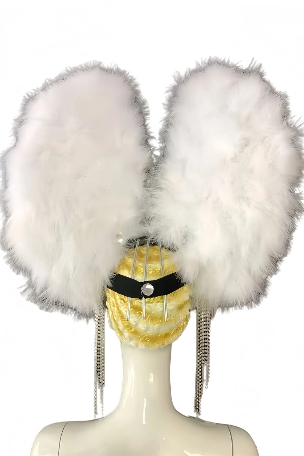 Feather headdress samba costume carnival halloween party bar performance hat makeup dance wings parade by Stardust Starlets
