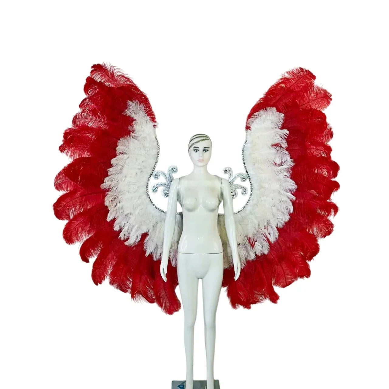 The Stardust Phoenix Wings – Deluxe Feathered Samba Backpiece & Stage Wings by Stardust Starlets