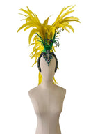 The Stardust Samba Radiance – Elegant Feathered Stage & Carnival Headdress by Stardust Starlets