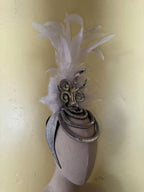 The Stardust Dionysia – Pure White Feather Carnival & Masque Ball Headdress by Stardust Starlets